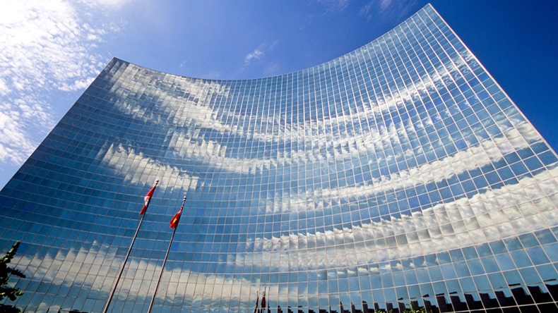 Intact Centre in Toronto, Canada, formerly known as the Ontario Hydro building 