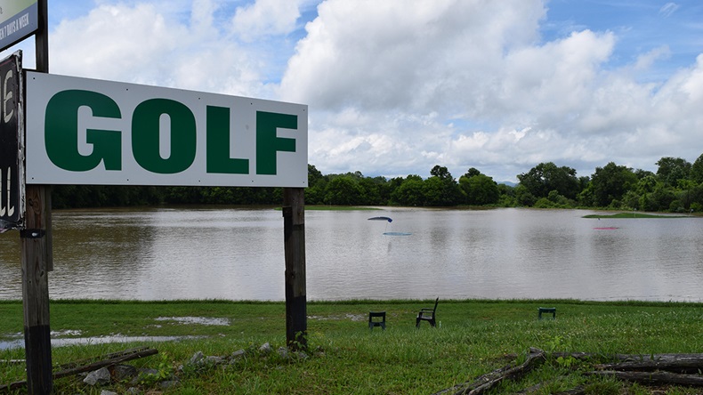 Gold course flood