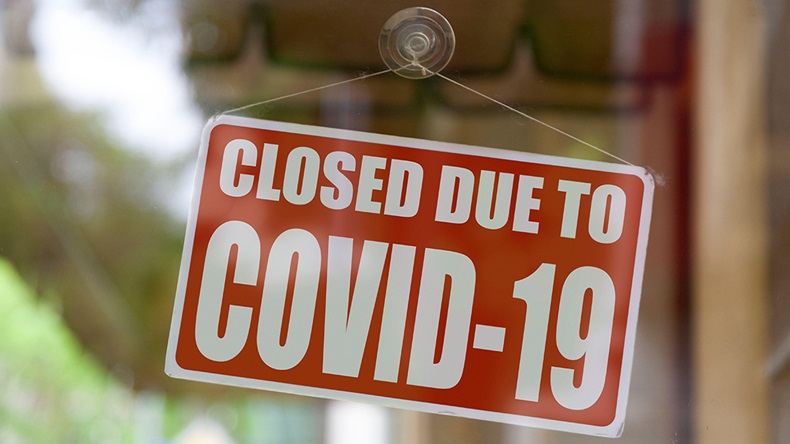 Covid-19 closed sign