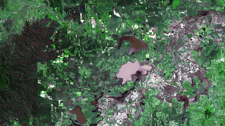 Satellite flood image (Photo 12/Alamy Stock Photo)
