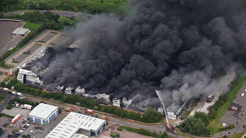 Sony warehouse fire, Enfield, London (2011) (David Goddard/Getty Images)