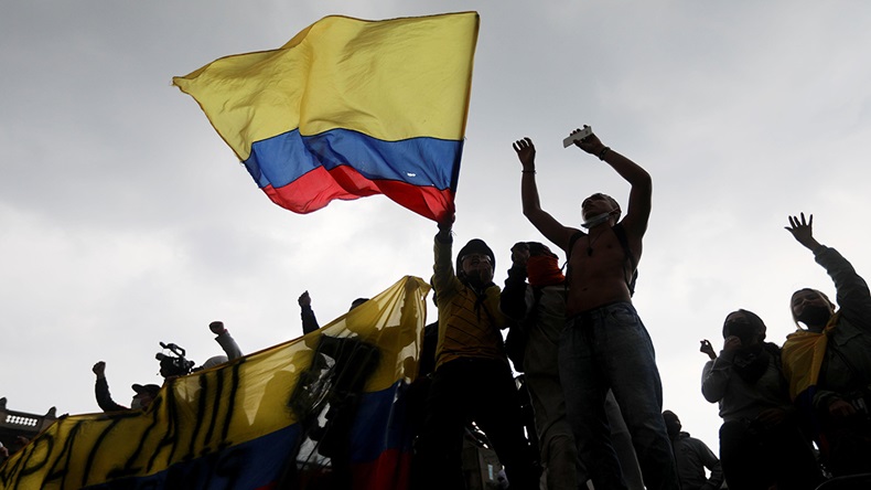Colombia protest (2021) (REUTERS/Luisa Gonzalez/Alamy Stock Photo)