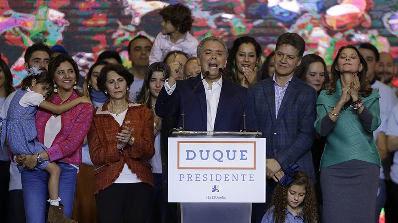 Ivan Duque, president-elect, Colombia (Fernando Vergara/AP)