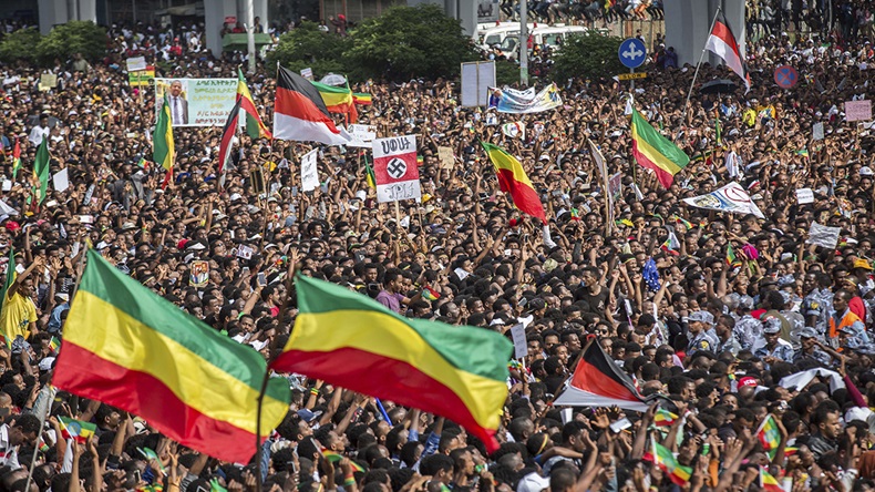 Ethiopia political rally (Mulugeta Ayene/AP)