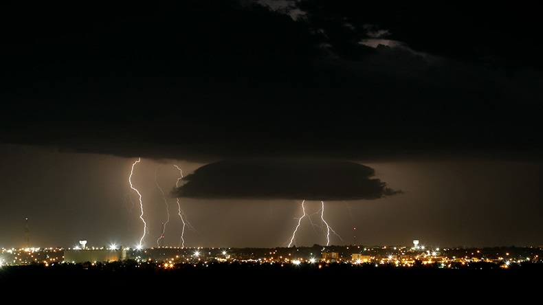 Kansas thunderstorm (2018) (Charlie Riedel/AP)