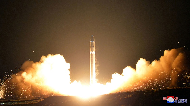 North Korea missile (Korean Central News Agency/Korea News Service via AP)
