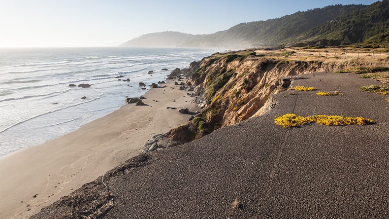Coastal erosion, California, USA (Ethan Daniels/Shutterstock.com)