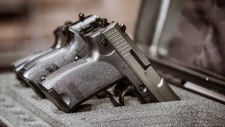 Hand guns (PRESSLAB/Shutterstock.com)