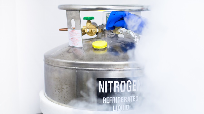 Liquid nitrogen (PolakPhoto/Shutterstock.com)