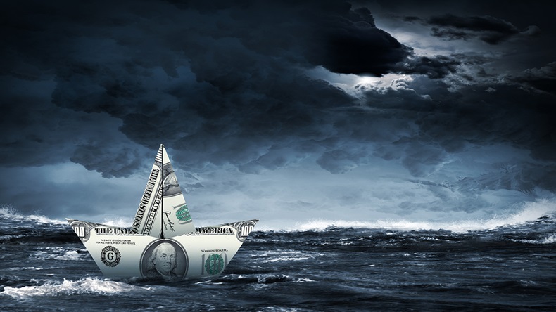 Money stormy sea (Sergey Nivens/Shutterstock.com)