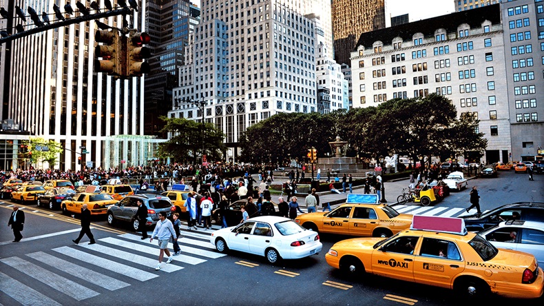 New York traffic (ChameleonsEye/Shutterstock.com)