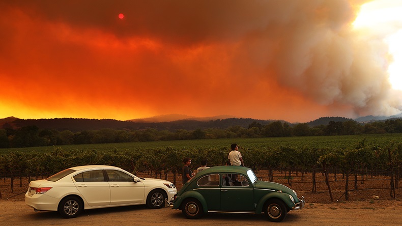 California LNU Lightning Complex fire (2020) (Justin Sullivan/Getty Images)