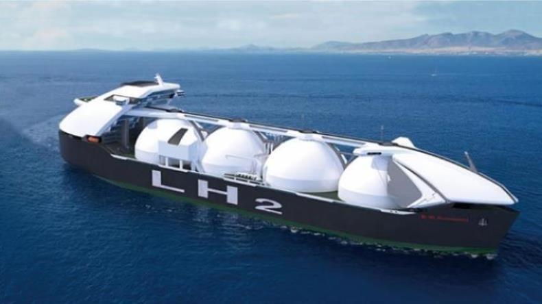 CONCEPT IMAGE OF KAWASAKI HEAVY INDUSTRIES’ LIQUEFIED HYDROGEN CARRIER SUISO FRONTIER